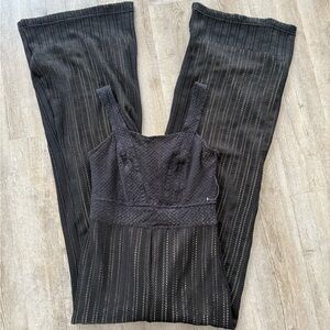 Venus Crochet Overlay Jumpsuit